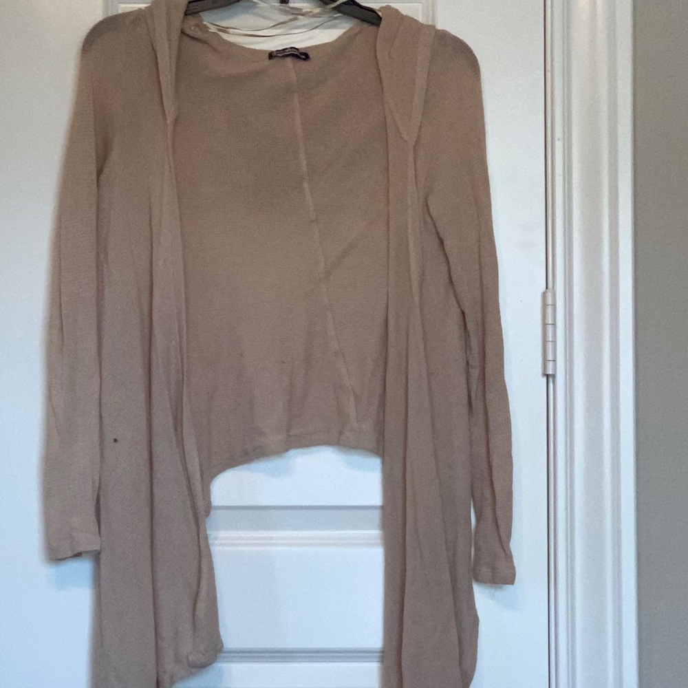 Tan cardigan